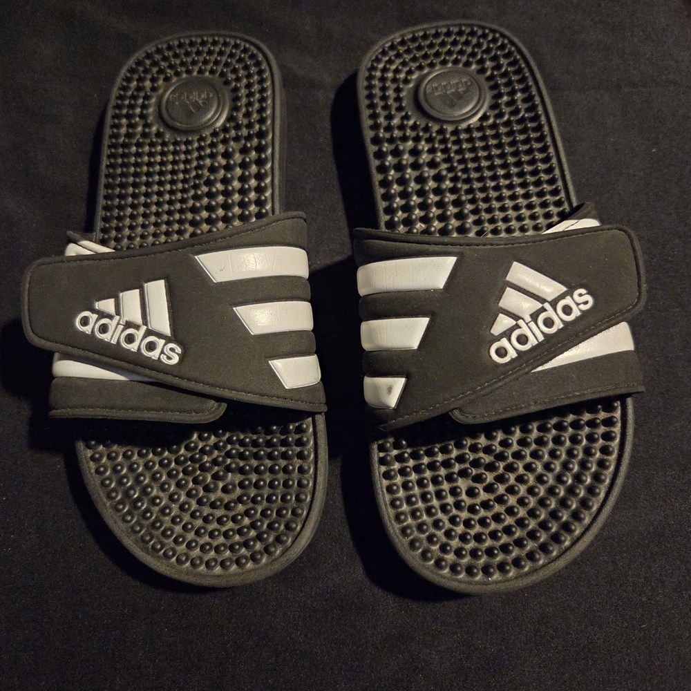 adidas Black and White Sandals